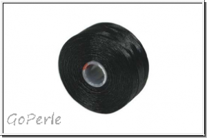 S-Lon, Size AA, Beading Thread, Fdelgarn, black, 1 Spule